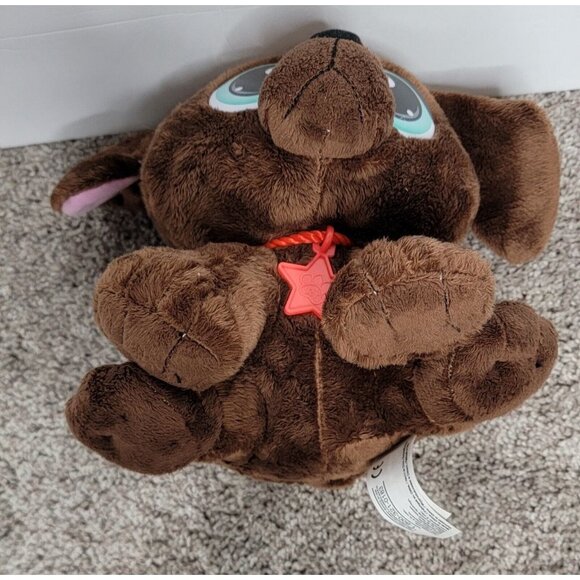 Little Tikes Rescue Tails 10'" Puppy Plush Collar Tag Chocolate Lab Dog Toy - Picture 5 of 8